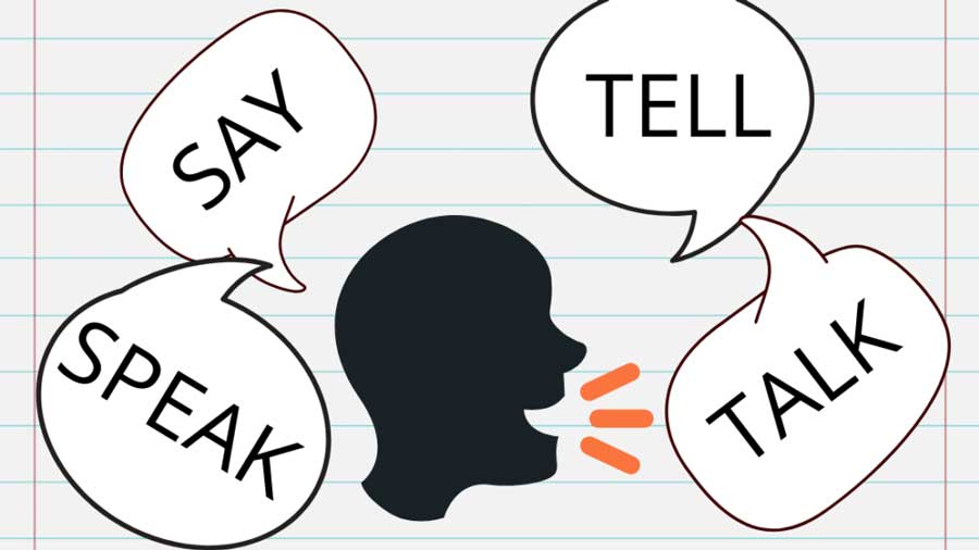 Cách phân biệt Say, Tell, Talk, Speak