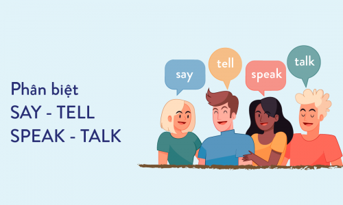 Cách phân biệt Say, Tell, Talk, Speak trong tiếng Anh