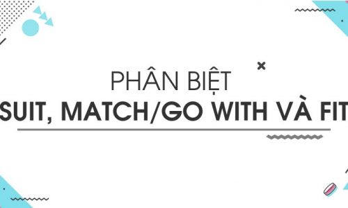 Phân biệt Suit – Fit – Match – Go With đơn giản và chi tiết nhất