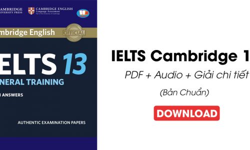 Cambridge IELTS 13 [PDF+AUDIO] mới nhất